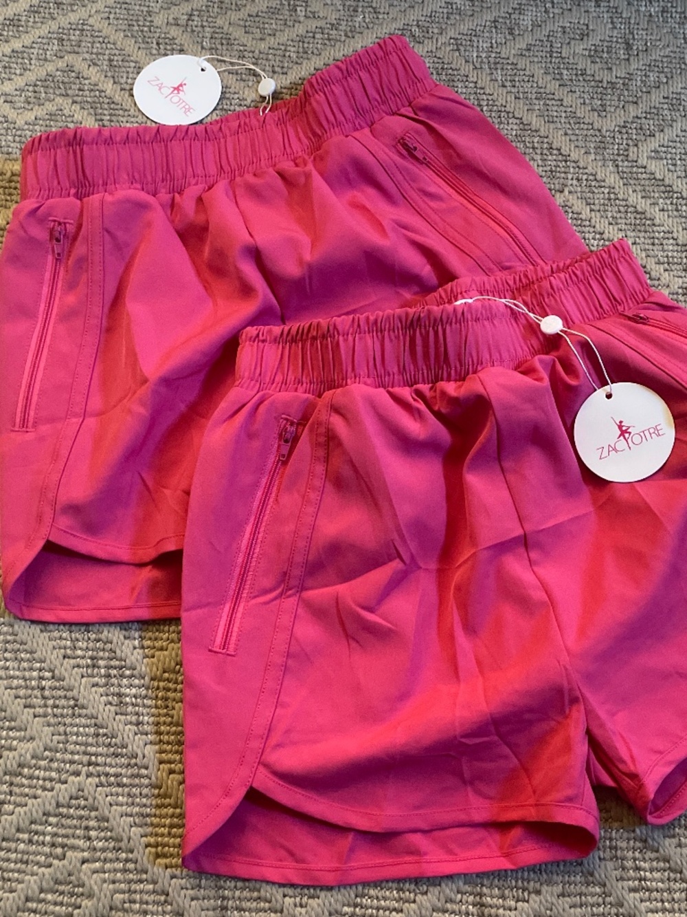 Zaclotre Girls Athletic Shorts with Zipper Pockets